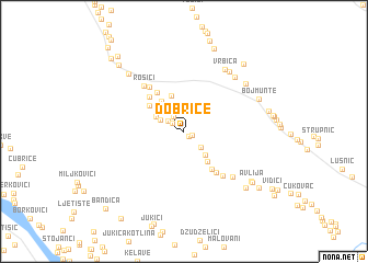 map of Dobrice