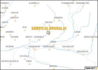 map of Dobricu Lăpuşului