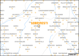 map of Dobrineşti