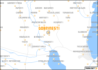 map of Dobrineşti
