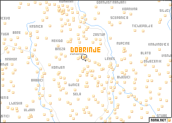 map of Dobrinje