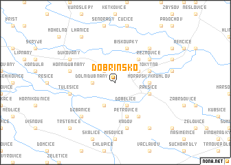 map of Dobřínsko