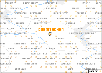 map of Döbritschen