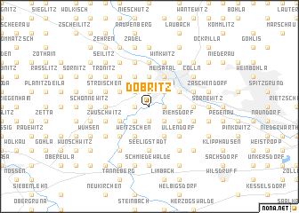 map of Dobritz