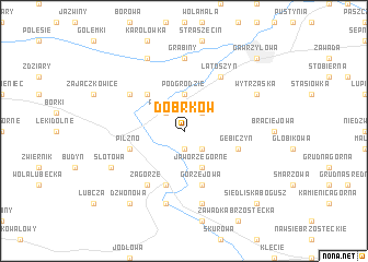 map of Dobrków