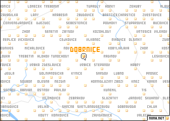 map of Dobrnice
