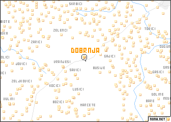 map of Dobrnja