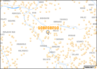 map of Dobro Brdo