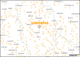 map of Dobro Brdo