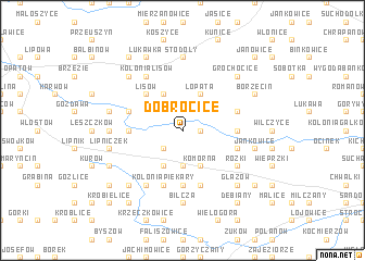 map of Dobrocice