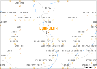 map of Dobročná