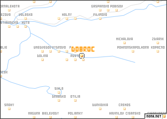 map of Dobroč