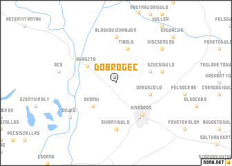 map of Döbrögec