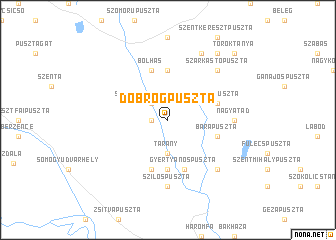 map of Döbrögpuszta