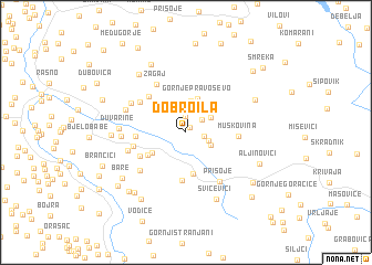 map of Dobroila