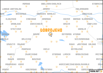 map of Dobrojewo