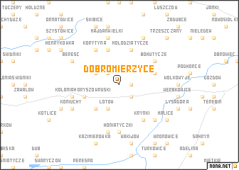 map of Dobromierzyce