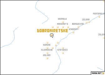 map of Dobromiretske