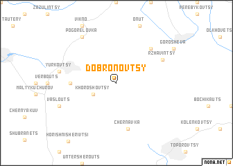 map of Dobronovtsy