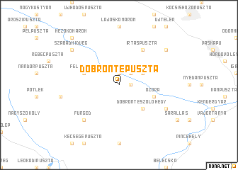 map of Döbröntepuszta