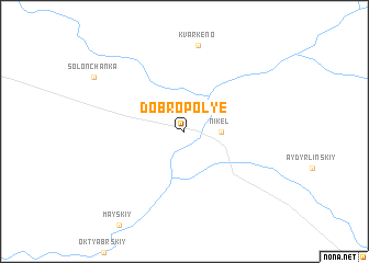 map of Dobropol\
