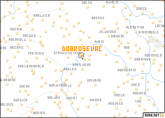 map of Dobroševac