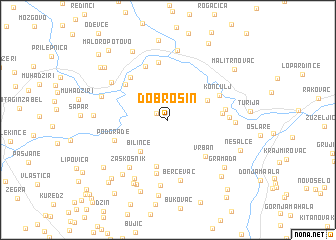 map of Dobrošin