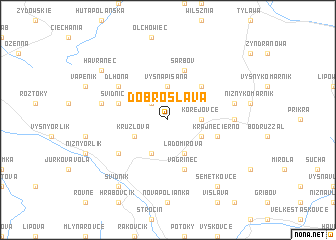 map of Dobroslava