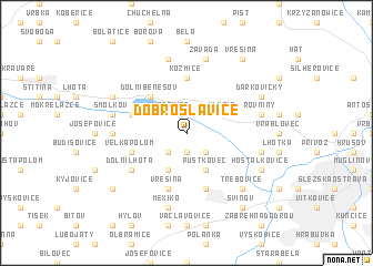 map of Dobroslavice