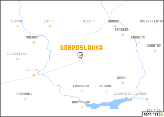 map of Dobroslavka