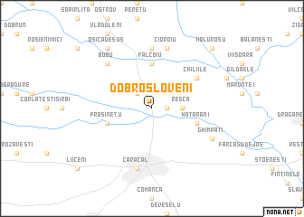 map of Dobrosloveni