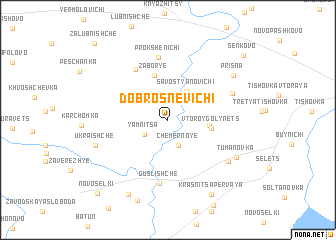 map of Dobrosnevichi