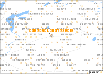 map of Dobrosołowo Trzecie