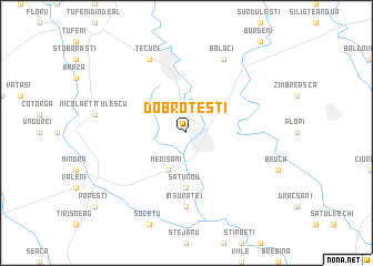 map of Dobroteşti