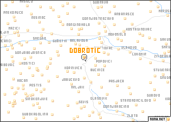 map of Dobrotić