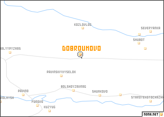map of Dobroumovo