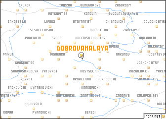 map of Dobrova Malaya