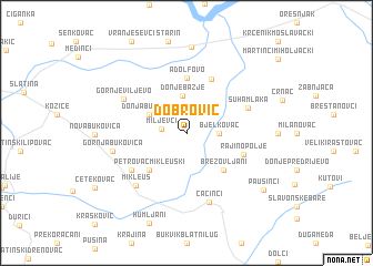 map of Dobrović