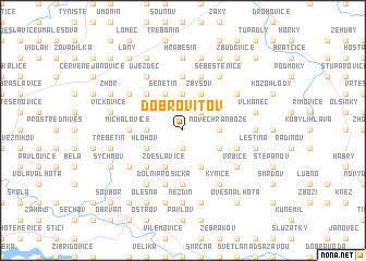 map of Dobrovítov