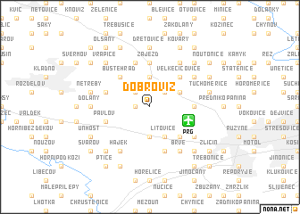 map of Dobrovíz