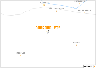 map of Dobrovolets