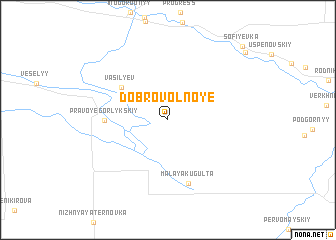 map of Dobrovol\