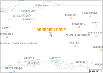 map of Dobrovol\