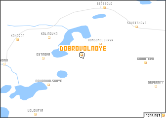 map of Dobrovol\