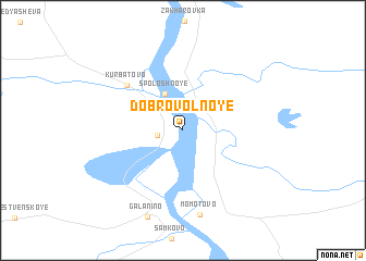 map of Dobrovol\