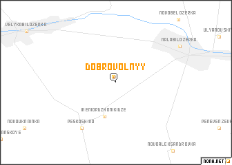 map of Dobrovolʼnyy