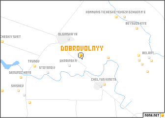 map of Dobrovol\