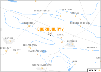 map of (( Dobrovol\