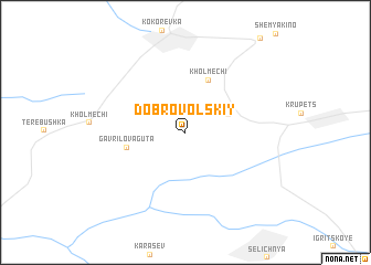 map of Dobrovol\