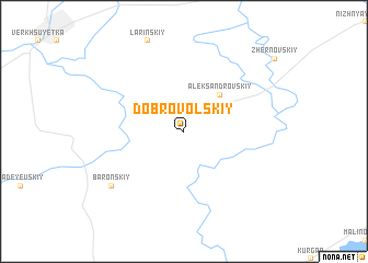 map of Dobrovol\